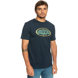2023 Quiksilver Camiseta In Circles Para Hombre Eqyzt07274 - Navy Blazer